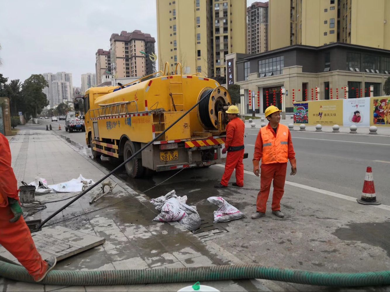 单县排污管道清淤-管道清洗